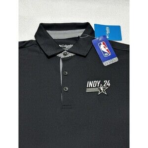 Columbia Golf Indy 2024 NBA All Star Game Polo Omni Wick Mens Small Shirt NWT